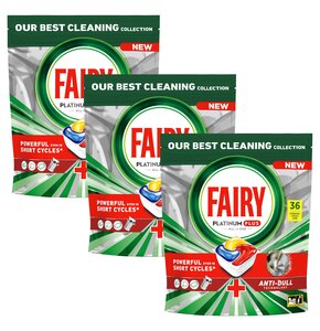 Kapsułki do zmywarki FAIRY Platinum Plus All in One Lemon - 108 szt.