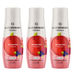 Syrop do saturatorów SODASTREAM Czerwone owoce leśne 3 x 440 ml