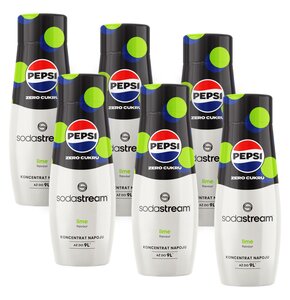 Syrop do saturatorów SODASTREAM Pepsi Max Limonka 6 x 440 ml