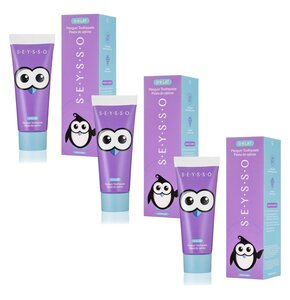 Pasta do zębów SEYSSO Kids Penguin Malinowa 0-6 L 75 ml 3 szt.