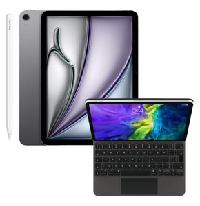 Tablet APPLE iPad Air 11 6 gen. 2024 512 GB Wi-Fi + Etui na iPad Air / iPad Pro APPLE Magic Keyboard + Rysik APPLE Pencil Pro