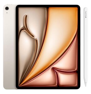 Tablet APPLE iPad Air 13" 6 gen. 2024 512 GB Wi-Fi Księżycowa poświata + Rysik APPLE Pencil Pro