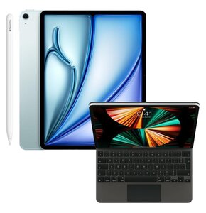 Tablet APPLE iPad Air 13 6 gen. 2024 512 GB 5G Wi-Fi + Etui na iPad Pro APPLE Magic Keyboard + Rysik APPLE Pencil Pro