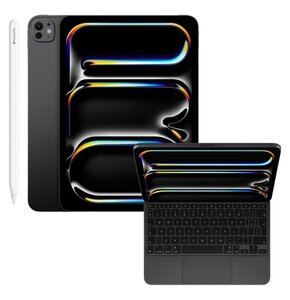 Tablet APPLE iPad Pro 11" 5 gen. 2024 Nanoglass 1 TB Wi-Fi Gwiezdna czerń + Etui na iPad Pro 11 cali APPLE Magic Keyboard Czarny Klawiatura + Rysik APPLE Pencil Pro