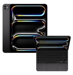 Tablet APPLE iPad Pro 13" 7 gen. 2024 Nanoglass 2 TB Wi-Fi Gwiezdna czerń + Etui na iPad Pro 13 cali APPLE Magic Keyboard Czarny Klawiatura