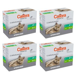 Karma dla kota CALIBRA Premium Sterilised Multipack 48 x 100 g