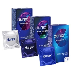 Prezerwatywy DUREX Intense (10 szt.), Performa (12 szt.), Classic (12 szt.)