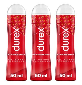 Żel intymny DUREX Truskawkowy 3 x 50 ml
