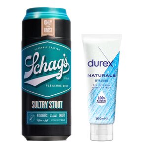 Masturbator BLUSH Schag's Sultry Stout Frosted + Żel intymny DUREX Naturals Hyaluro 100 ml