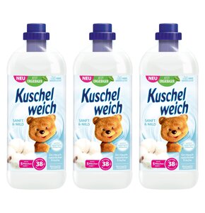Płyn do płukania KUSCHELWEICH Sanft&Mild Biały 3 x 1000 ml