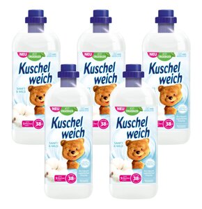 Płyn do płukania KUSCHELWEICH Sanft&Mild Biały 5 x 1000 ml