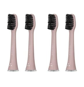 Oryginalna końcówka do szczoteczki SEYSSO Basic Color (4 szt.) Misty Rose (Docierają do trudno dostępnych miejsc)