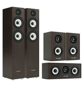 Kolumna głośnikowa PYLON AUDIO Pearl 25 Wenge (2 szt.) + Kolumny głośnikowe PYLON AUDIO Pearl Sat Wenge (2 szt.) + Głośnik centralny PYLON AUDIO Pearl Center Wenge (1 szt.)
