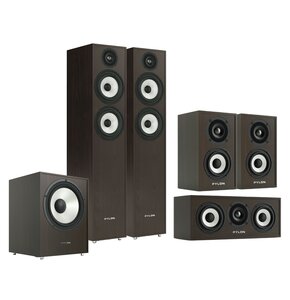 Kolumna głośnikowa PYLON AUDIO Pearl 25 Wenge (2 szt.) + Kolumny głośnikowe PYLON AUDIO Pearl Sat Wenge (2 szt.) + Głośnik centralny PYLON AUDIO Pearl Center Wenge (1 szt.) + Subwoofer PYLON AUDIO Pearl Sub Wenge