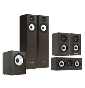 Kolumna głośnikowa PYLON AUDIO Pearl 20 Wenge (2 szt.) + Kolumny głośnikowe PYLON AUDIO Pearl Sat Wenge (2 szt.) + Głośnik centralny PYLON AUDIO Pearl Center Wenge (1 szt.) + Subwoofer PYLON AUDIO Pearl Sub Wenge