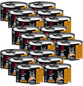 Karma dla kota ALPHA SPIRIT Protein Chicken Kurczak 18 x 200 g