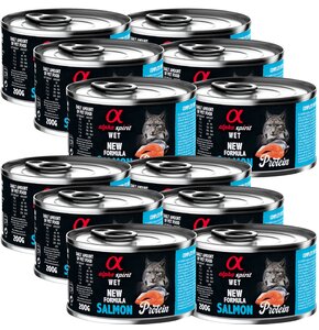 Karma dla kota ALPHA SPIRIT Protein Salmon 12 x 200 g