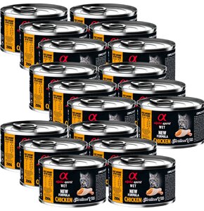Karma dla kota ALPHA SPIRIT Sterilised Cats Chicken 18 x 200 g