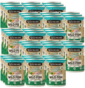 Karma dla psa WILD BALANCE Indyk z rybą 45 x 400 g