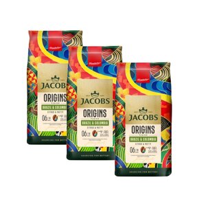 Kawa ziarnista JACOBS Origins Fusion Brazil & Colombia 3 x 1 kg