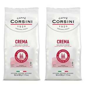 Kawa ziarnista CAFFE CORSINI Crema 2 x 0.5 kg