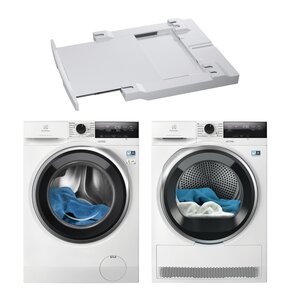 Pralka ELECTROLUX MEW3E8Y6P SensiCare 600 8kg 1400 obr + Suszarka ELECTROLUX DelicateCare 700 MEWD3E8E7P z pompą ciepła + Łącznik AEG A1WYHSK1