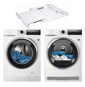 Pralka ELECTROLUX MEW3E9Y6P SensiCare 600 9kg 1400 obr + Suszarka ELECTROLUX Absolute Care 700 MEWD3E9C7P + Łącznik ELECTROLUX E1WYHSK1