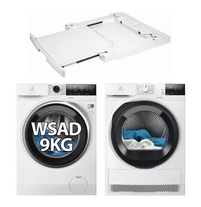 Pralka ELECTROLUX MEW3E9Y6P SensiCare 600 9kg 1400 obr + Suszarka ELECTROLUX Absolute Care 700 MEWD3E9C7P + Łącznik ELECTROLUX E1WYHSK2
