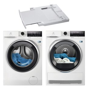 Pralka ELECTROLUX MEW3E8Y7P SteamCare 700 8kg 1400 obr UniversalDose + Suszarka ELECTROLUX Absolute Care 700 MEWD3E9C7P + Łącznik AEG A1WYHSK1