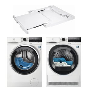 Pralka ELECTROLUX MEW3E8Y7P SteamCare 700 8kg 1400 obr UniversalDose + Suszarka ELECTROLUX Absolute Care 700 MEWD3E8C7P + Łącznik ELECTROLUX E1WYHSK2