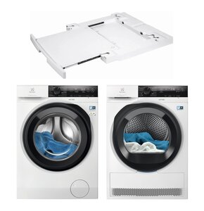 Pralka ELECTROLUX MEW4E8Y7P SteamCare 700 kl.A 8kg 1400 obr QuickCare 69' + Suszarka ELECTROLUX Absolute Care 800 EW8D495MCP + Łącznik ELECTROLUX E1WYHSK2