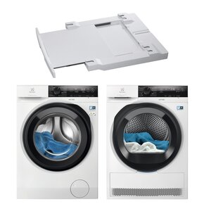 Pralka ELECTROLUX MEW4E8Y7P SteamCare 700 kl.A 8kg 1400 obr QuickCare 69' + Suszarka ELECTROLUX Absolute Care 800 EW8D495MCP + Łącznik AEG A1WYHSK1
