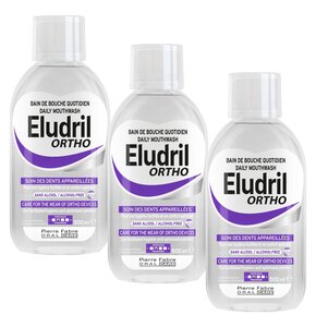 Płyn do płukania jamy ustnej ELUDRIL Ortho 3 x 500 ml