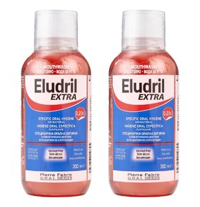 Płyn do płukania jamy ustnej ELUDRIL Extra 2 x 300 ml