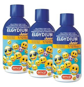 Płyn do płukania jamy ustnej ELGYDIUM Junior 3 x 500 ml