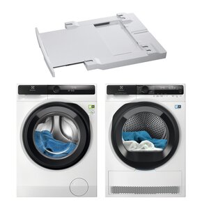 Pralka ELECTROLUX EW8F5402QP UltraCare 800 11kg 1400 obr UniversalDose + Suszarka ELECTROLUX EW8D595MCP Absolute Care 8000 ProSteam + Łącznik AEG A1WYHSK1