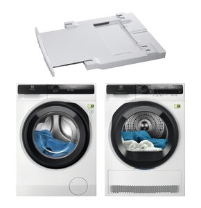 Pralka ELECTROLUX EW8F5402QP UltraCare 800 11kg 1400 obr UniversalDose + Suszarka ELECTROLUX Absolute Care 700 EW7D585UC z pompą ciepła + Łącznik AEG A1WYHSK1