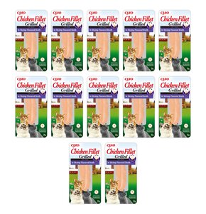 Przysmak dla kota INABA Filet z kurczaka w bulionie o smaku krewetek 12 x 25 g