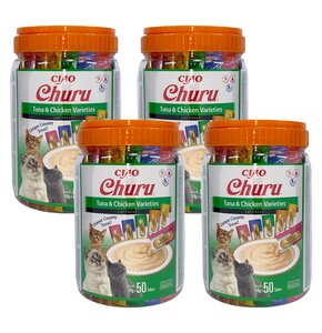 Przysmak dla kota INABA Ciao Churu Variety Tuńczyk z kurczakiem 200 x 14 g