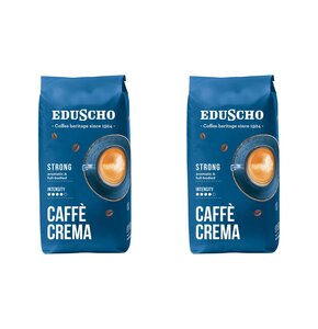 Kawa ziarnista EDUSCHO Crema Strong 2 x 1 kg + kubek (2 szt.)