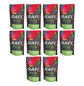 Karma dla psa RAFI z dziczyzną, borówką i żurawiną 10 x 500 g