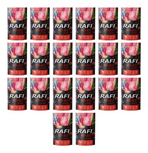 Karma dla psa RAFI z wołowiną, borówką i żurawiną 20 x 500 g