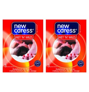 Prezerwatywy UNIMIL New Caress Wet N'Wild  (6 szt.)