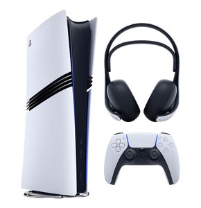 Konsola SONY PlayStation 5 Pro + Słuchawki SONY Pulse Elite Bezprzewodowe, Nauszne, Dźwięk przestrzenny