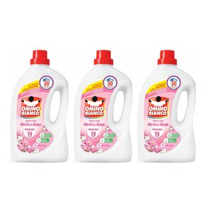 Płyn do prania OMINO BIANCO Ninfea Rosa 3 x 2000 ml