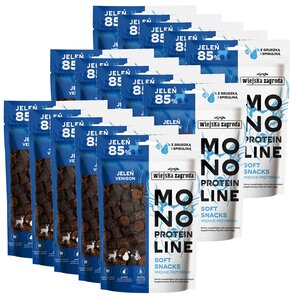 Przysmak dla psa WIEJSKA ZAGRODA Monoproteinowy Soft Snacks Jeleń 15 x 115 g