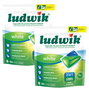 Kapsułki do prania LUDWIK 2in1 White - 88 szt.