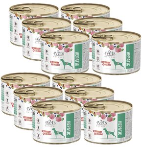 Karma dla psa 4VETS NATURAL Hepatic 12 x 185 g