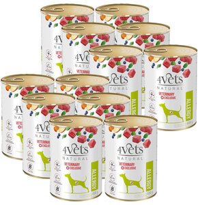 Karma dla psa 4VETS NATURAL Allergy Lamb Dog 12 x 400 g