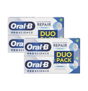 Pasta do zębów ORAL-B Pro-Science Gum & Enamel Repair Fresh White 75 ml 2 szt. (Odbudowa szkliwa, wybielająca) 2 szt.